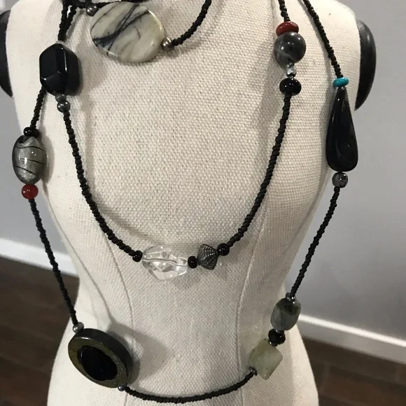 Silpada long necklace with beautiful stones - Picture 6 of 6